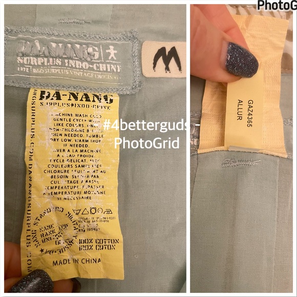 NEW Da-Nang Surplus Woven Button Front Lightweight Cotton Blouse Sz Medium - Picture 12 of 16